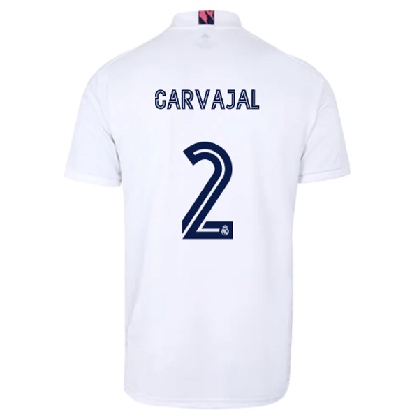 Camiseta Real Madrid 1ª NO.2 Carvajal 2020-2021 Blanco